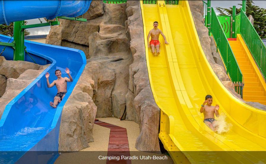 Mobile-Home 100M Plage Utah Mme Surget Sainte-Marie-du-Mont  Ngoại thất bức ảnh