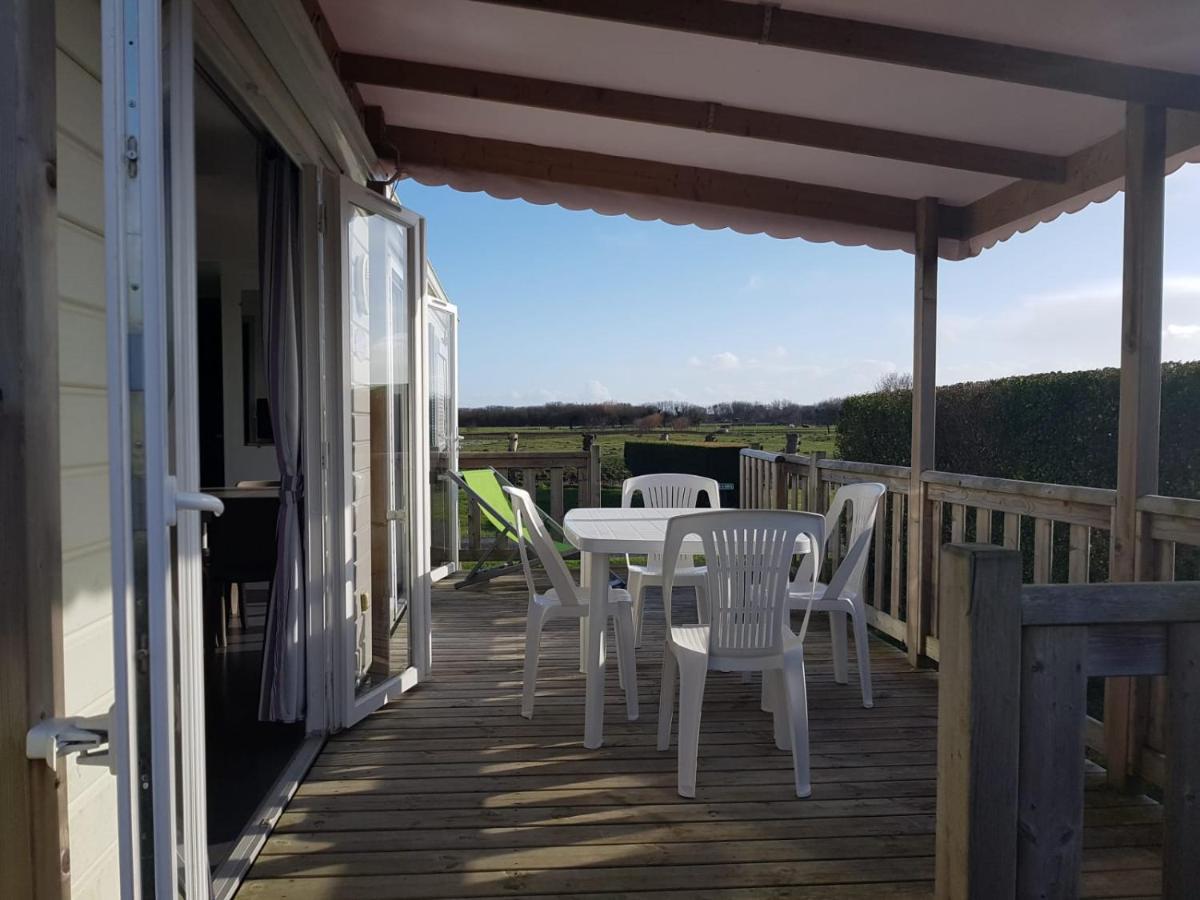 Mobile-Home 100M Plage Utah Mme Surget Sainte-Marie-du-Mont  Ngoại thất bức ảnh